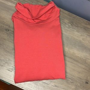 Raspberry Luxe Supima Turtleneck Tunic Long Sleeve Shirt